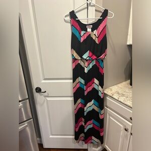 Women Three Pink Hearts Dress Small